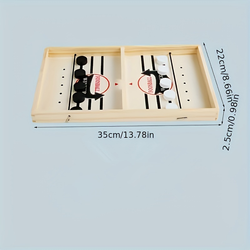 Large Sling Puck Game, Foosball Winner Board Game, Wooden Hockey Table  Game, Fast Paced Slingshot Game Board, Rapid Sling Table Battle Speed  String