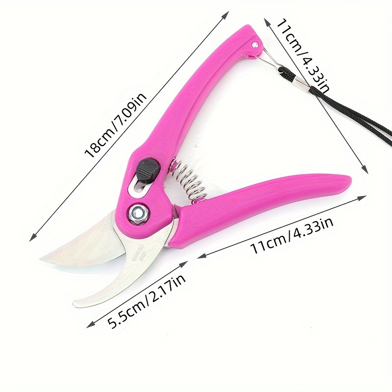 1pc Floral Shears Strong Pruner Gardening Pruning Shears Fruit Picking  Scissors Pruning Weeds Household Potted Branches Small Scissors Gardening  Tools