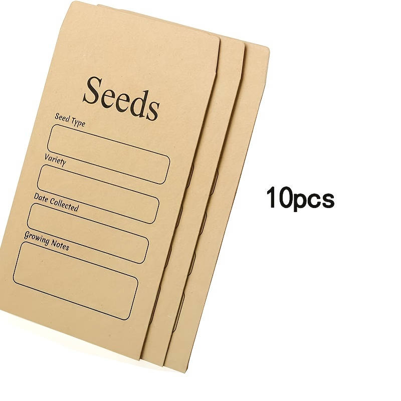 50/100pcs Seed Envelopes, Self Sealing Seed Packets Envelopes, 3.1 X 4.7  Inch Seed Kraft Saving Envelopes, Seed Storage Organizers For Flower  Vegetabl
