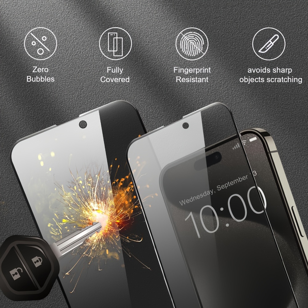 iPhone 15 Pro Privacy Screen Protector - Encased