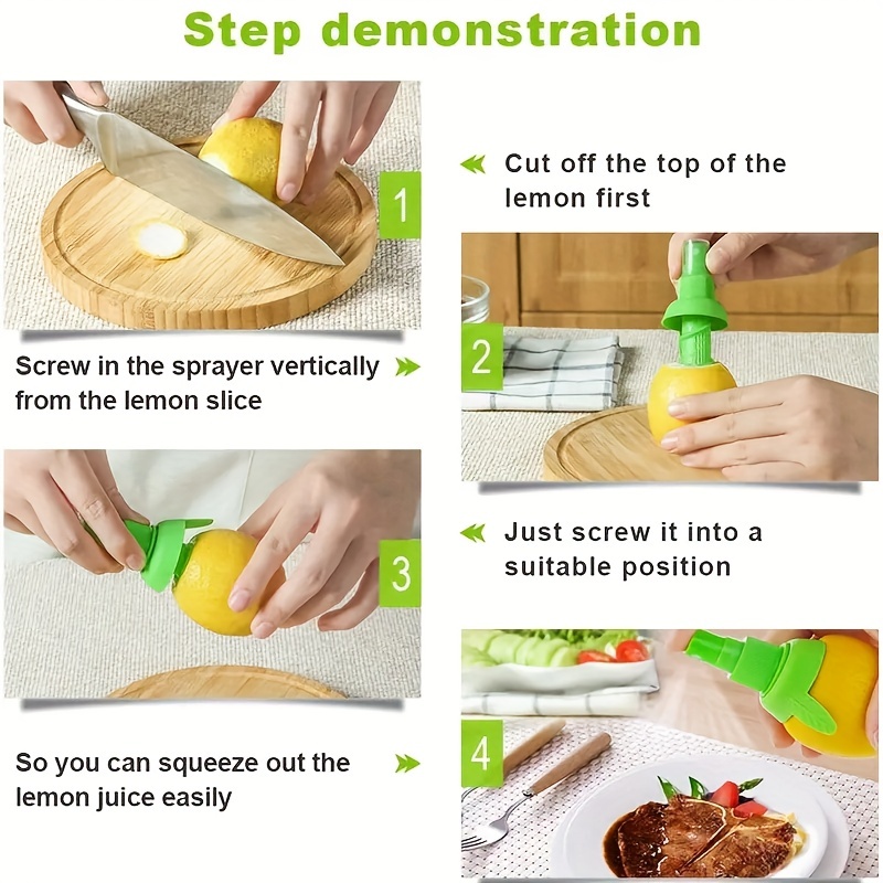 1pc juice squeezer simple and convenient juice tool convenient easy manual juice sprayer kitchen gadget details 1