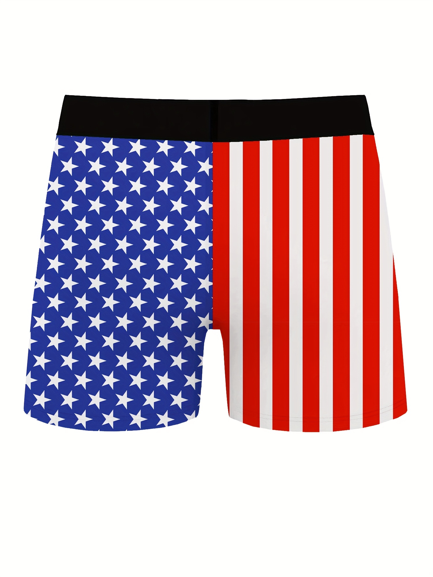 Men's American Flag Print Boxer Briefs Breathable - Temu
