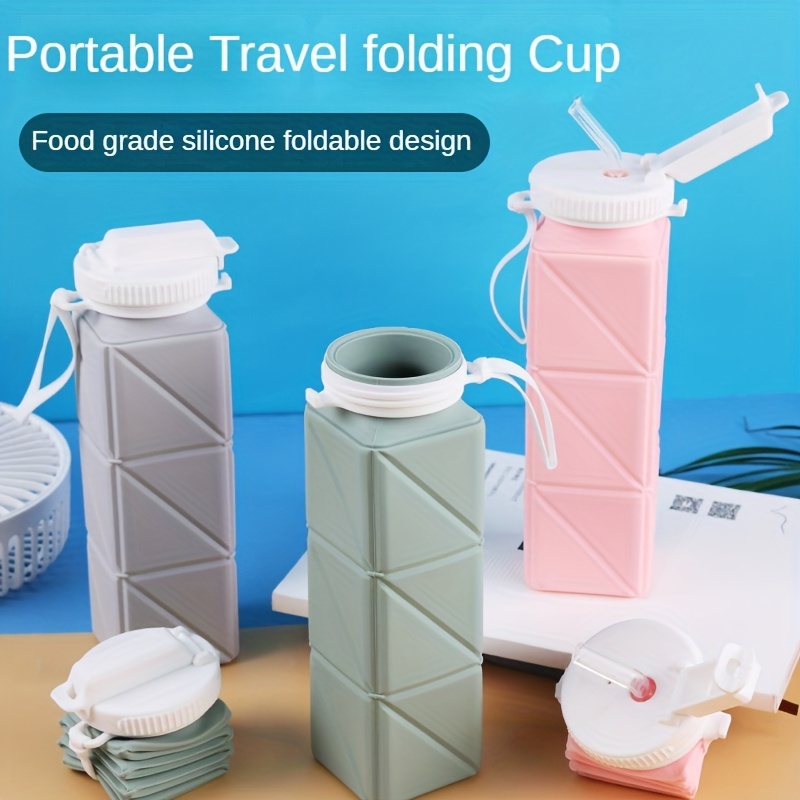 Foldable Reusable Silicone Water Bottles Portable Leakproof - Temu