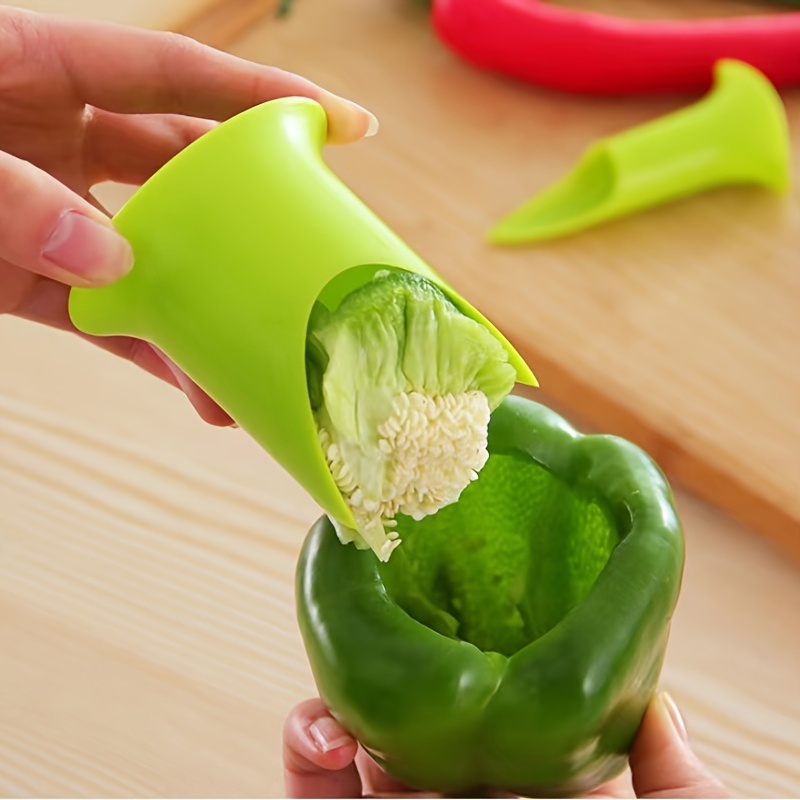 2pcs Set Chili Labor Saving Seed Extractor Small And Large Chili Green Pepper Seed Remover Seed