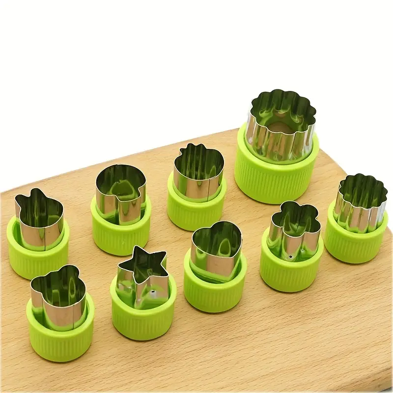 Vegetable Cutter Shapes Set Stainless Steel Cookie Cutters - Temu Canada