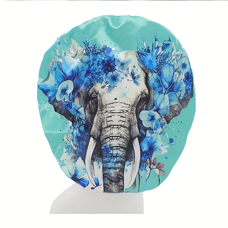 Elephant Print Satin Hair Bonnet, Cuffia Doccia Ampia Fascia Elastica  Morbida, Cuffia Notte In Seta Protezione Capelli Donne Capelli Ricci E  Naturali, Accessori Capelli Forniture Bagno, Migliori Offerte Giornaliere  Oggi