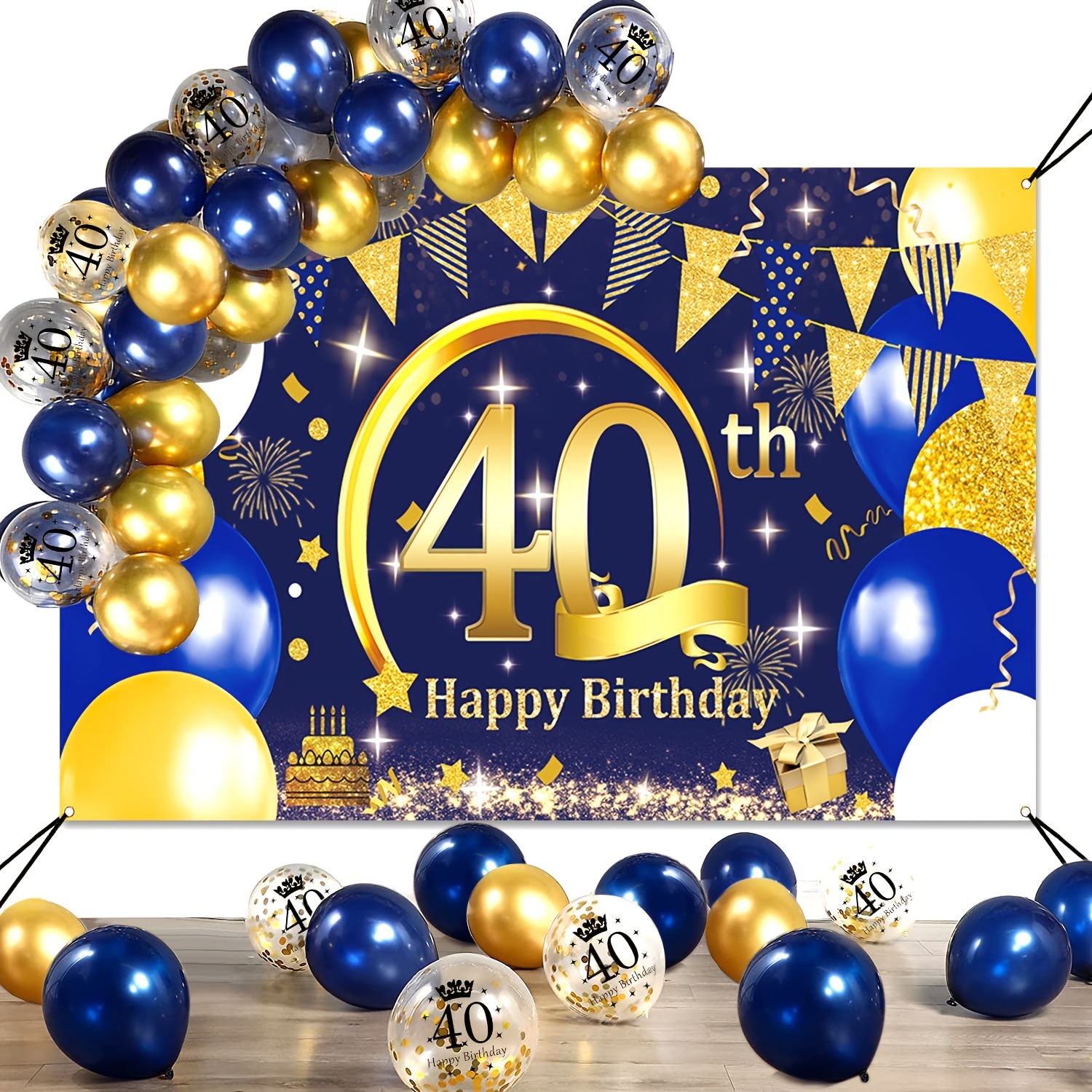 Decoración Del 40 Cumpleaños Globos Para El 40 Cumpleaños - Temu Chile