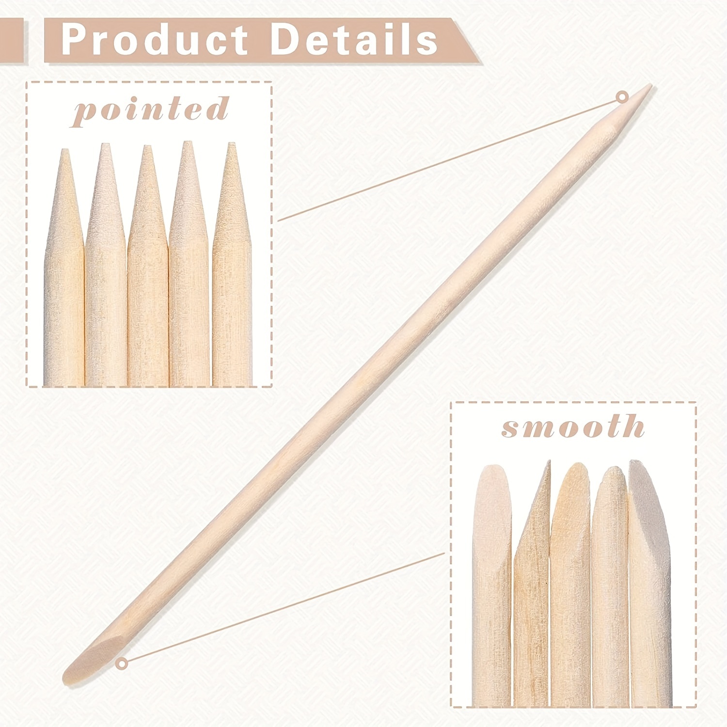 400PCS Wooden Wax Sticks Small Waxing Applicator Stick for Hair