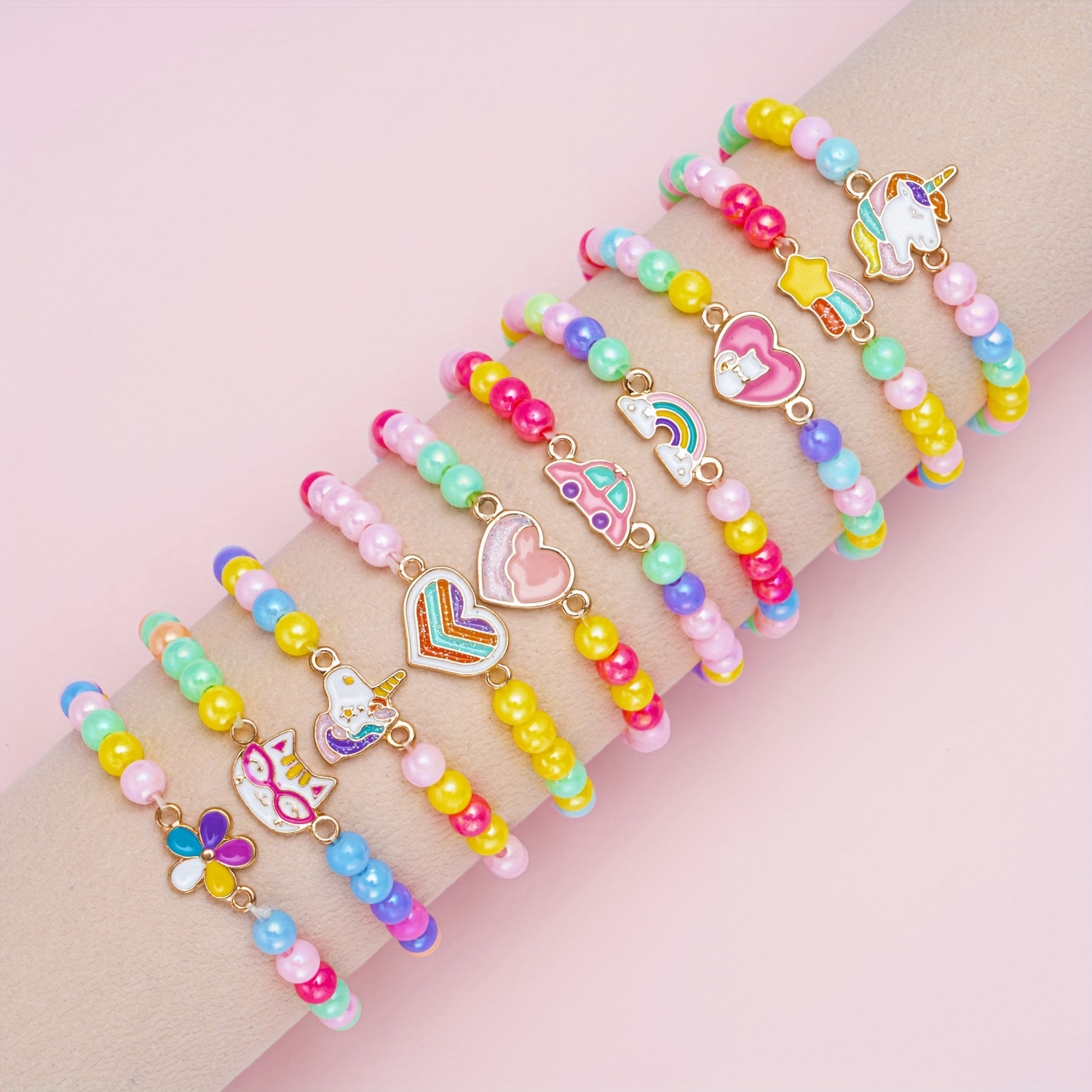 Kids Bracelets for Girls, Little Girs Bracelets Pack, Toddler Bracelets for  Kids Jewelry for Girls, Charm Friendship Bracelets, Little Girls Jewelry