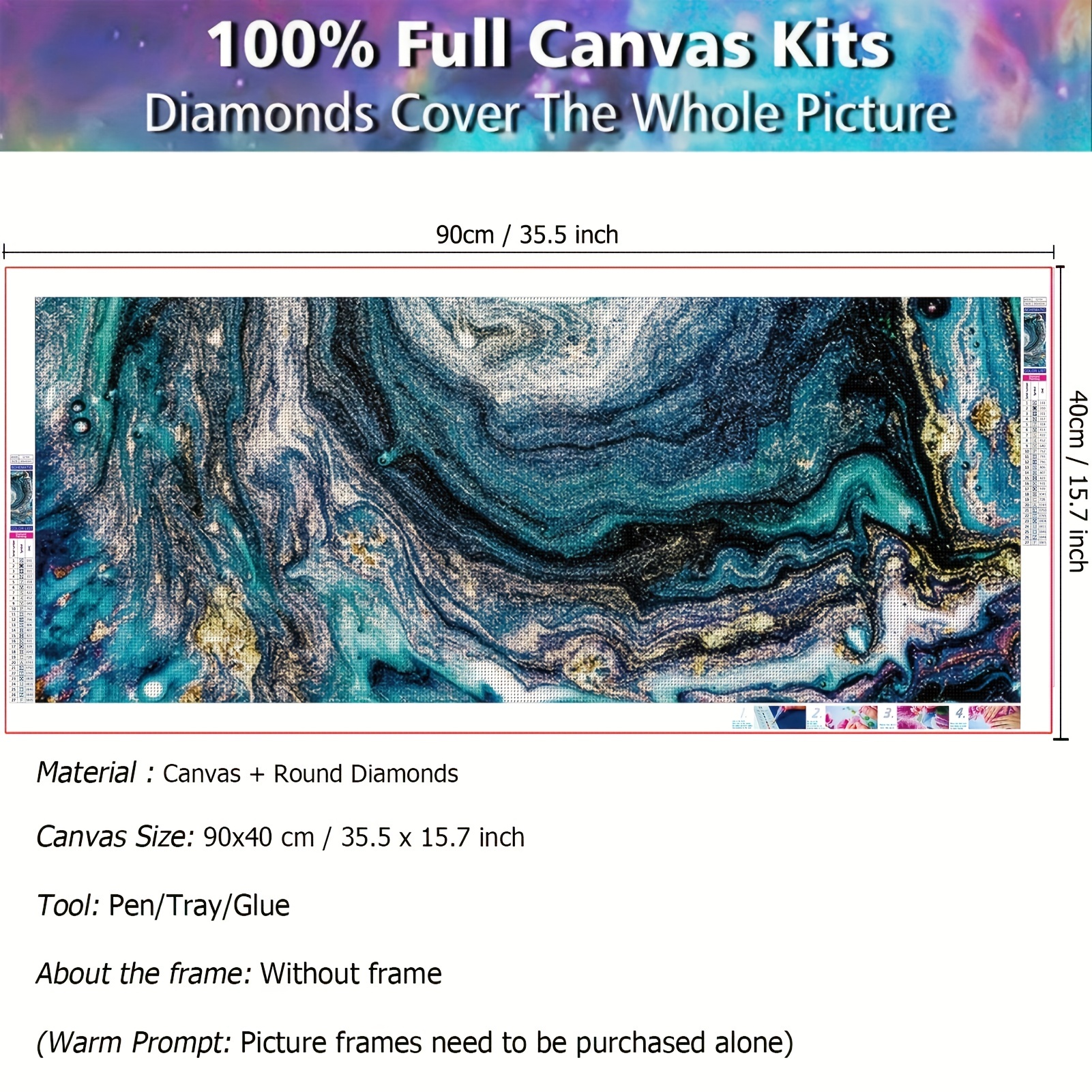 5d Diy Large Diamond Painting Kits Dark Castle By The Searound Full Diamond  Art Kits Picture By Number Kits For Wall Decor Gifts - Temu Mexico