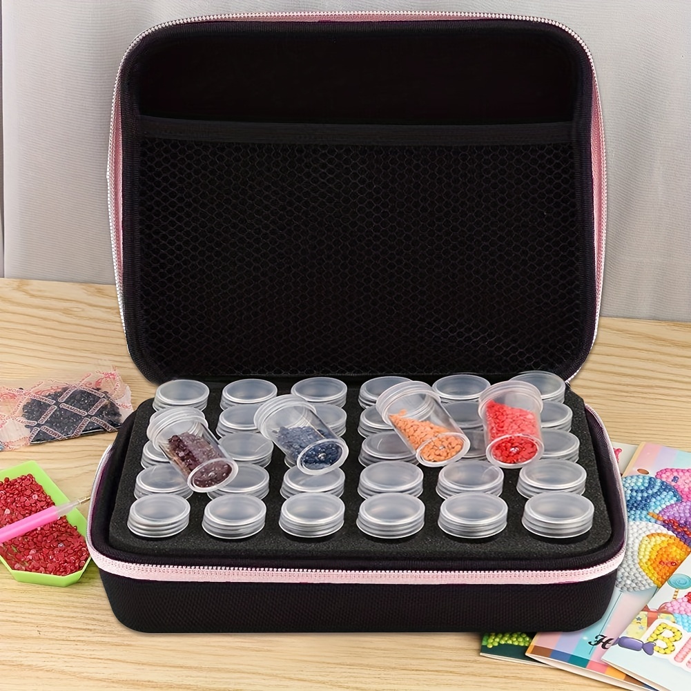 1 Set Diamond Painting Kit, Butterfly Printing 60 Slots Color Storage Bag,  Portable Diamond Art Accessories, DIY Diamond Painting Kits Supplies, Craft