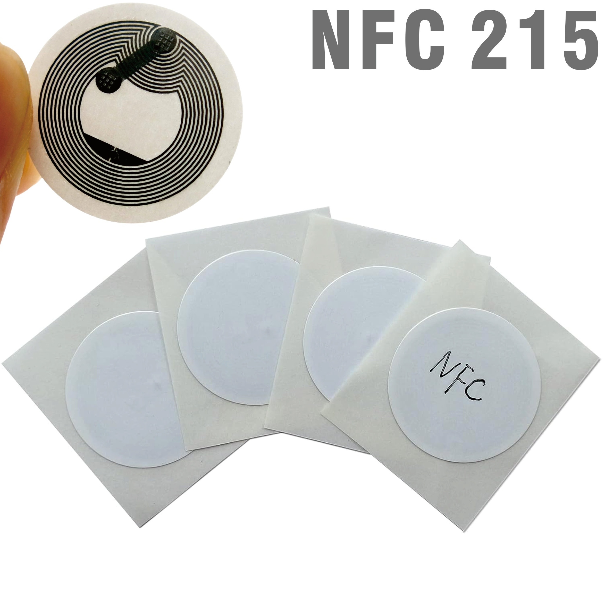 NFC-Tag - konvexer Aufkleber AI-Lautsprecher - rund