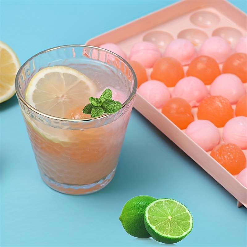 Silicone Ice Ball Mold With Lid - 33 Holes For Homemade Ice Cubes And Ice  Boxes - Easy To Clean And Dishwasher Safe - Temu