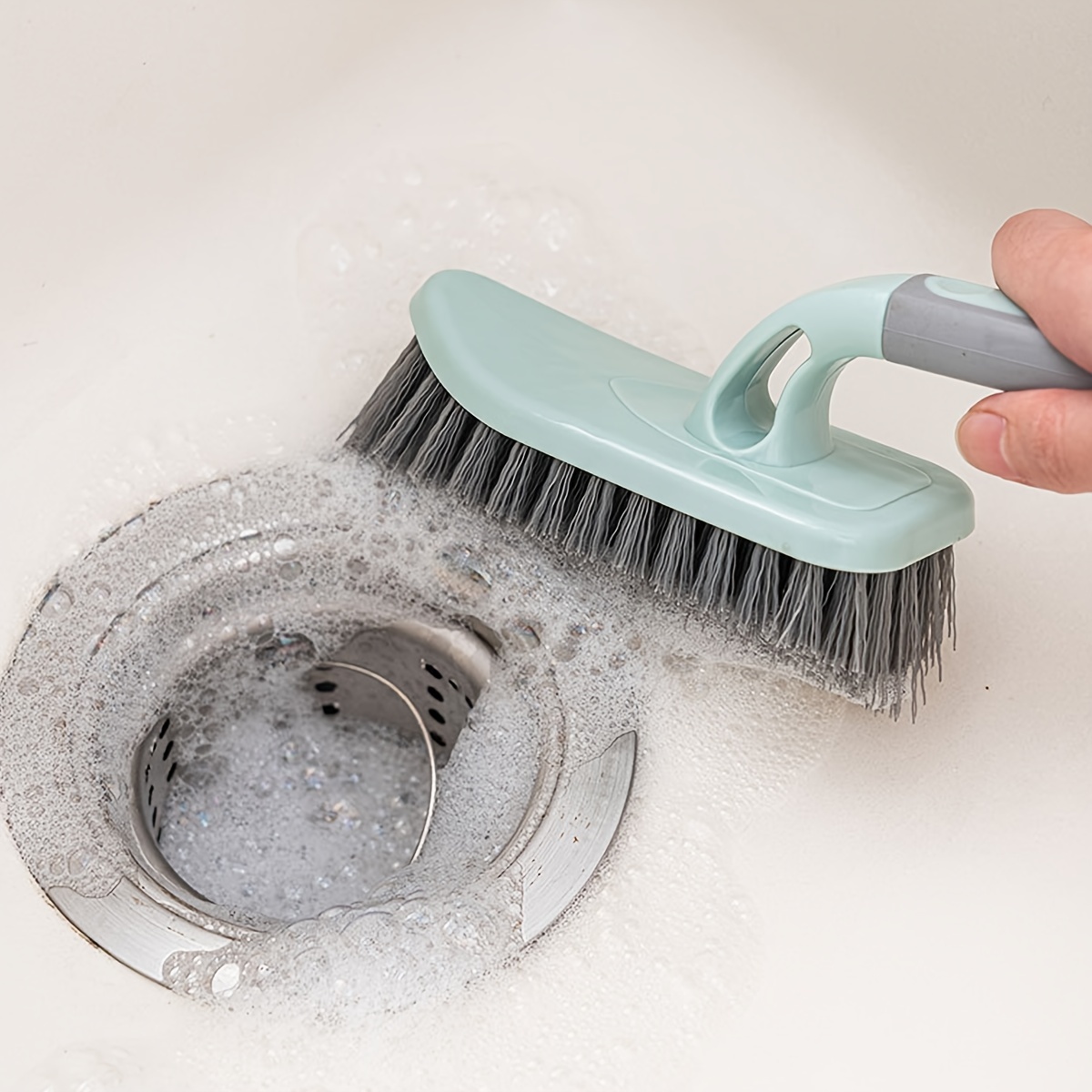 Bathroom Long Handle Brush Wall Floor Scrub BathTub Shower Tile Cleaning  Brush