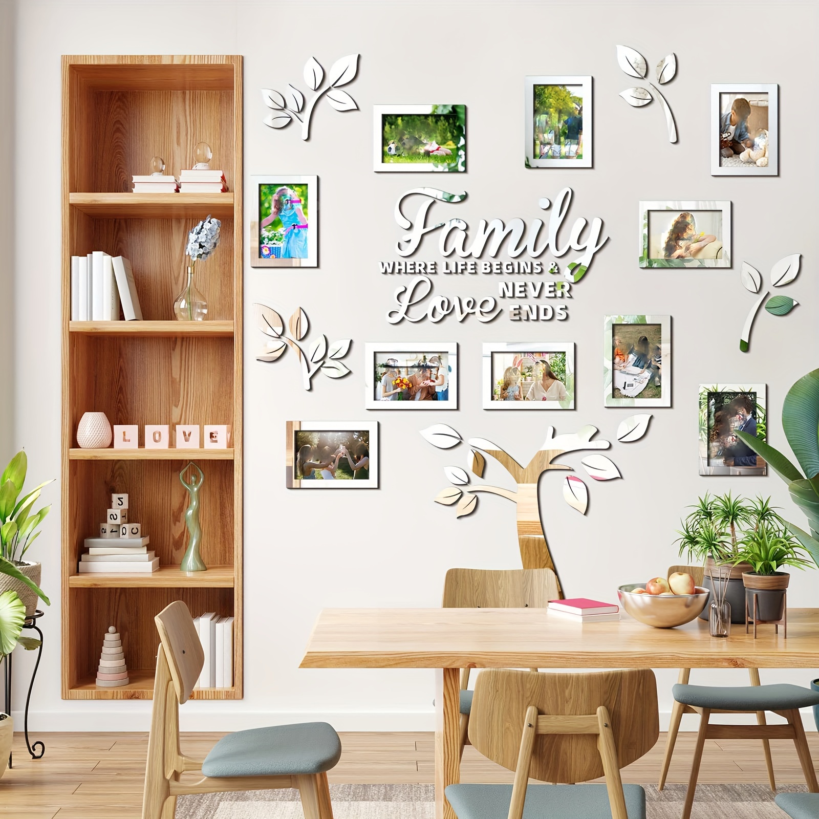 Family Photo Frame / Wall Decor / Living Room Ideas / 3D wall Art