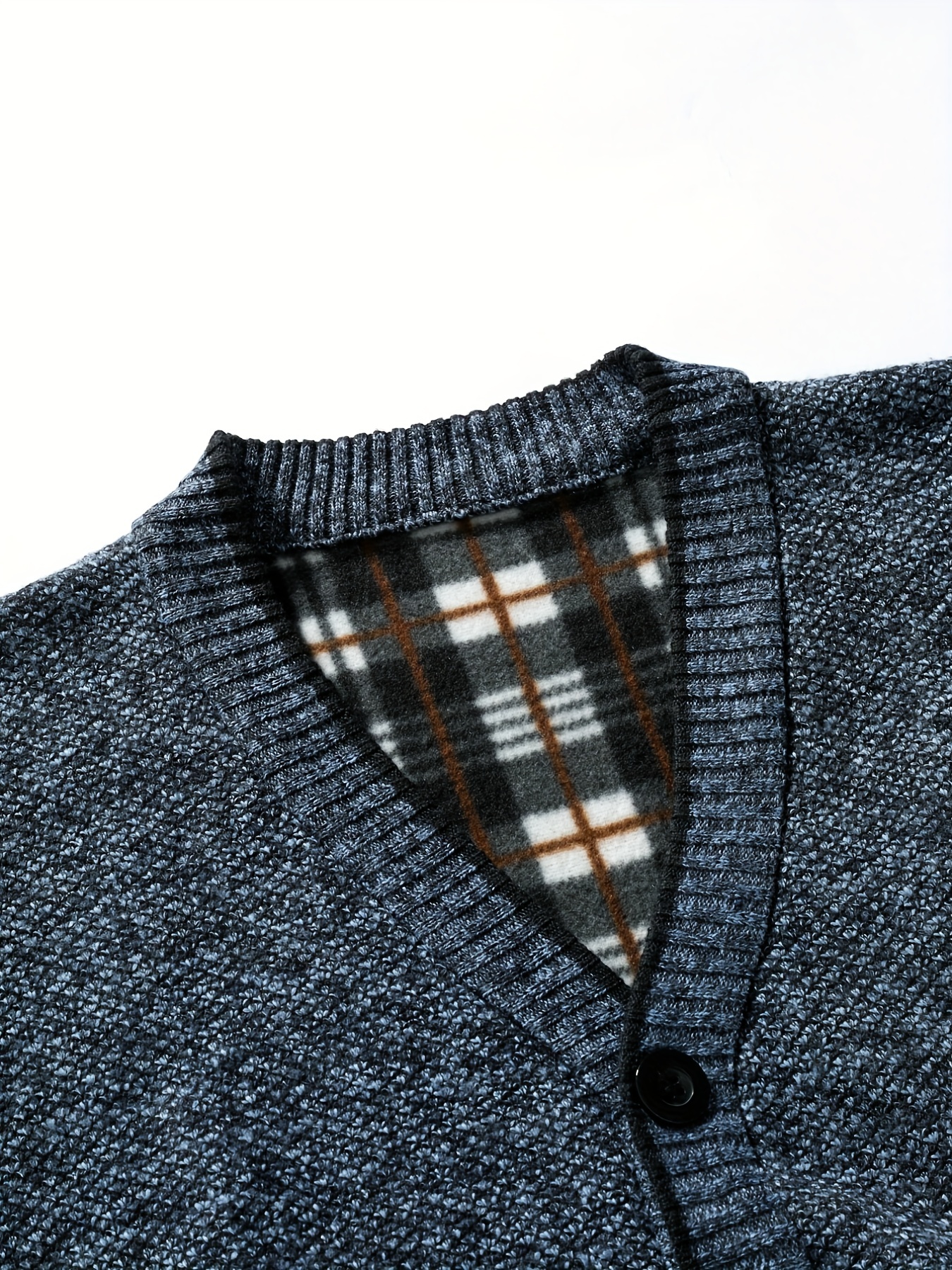 Chaqueta de traje de punto para hombre Cárdigan largo de punto azul,  botonadura simple, solapa con muesca, mezcla de lana italiana, suéter  elegante, hecho en Europa -  España