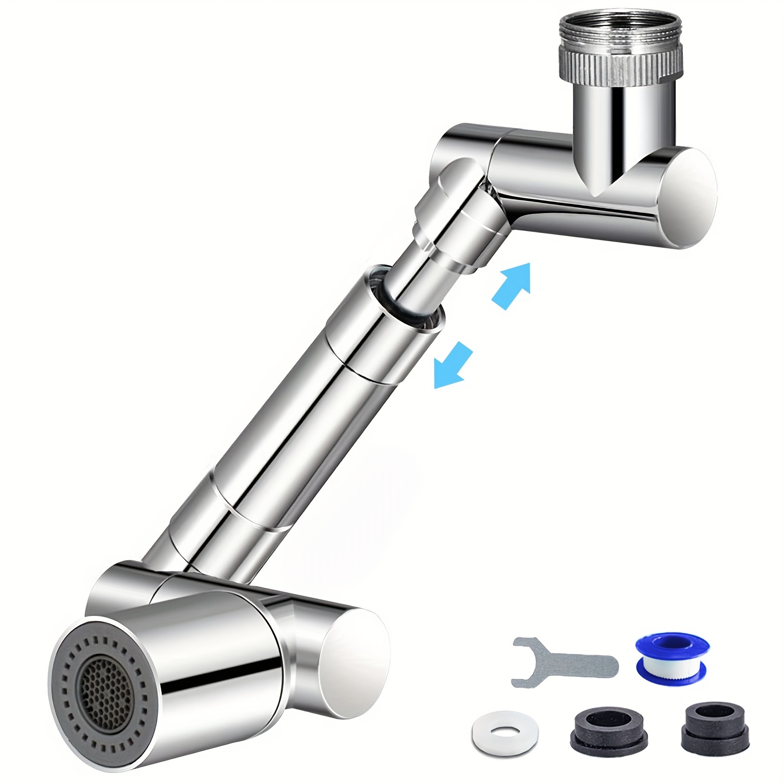 1440 Prolongateur de robinet rotatif universel, 1080 + 360 Aérateur de  robinet grand angle avec 2 modes de sortie d'eau