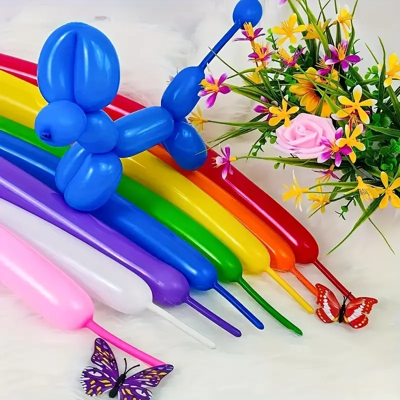 Colorful Latex Balloons Twisting