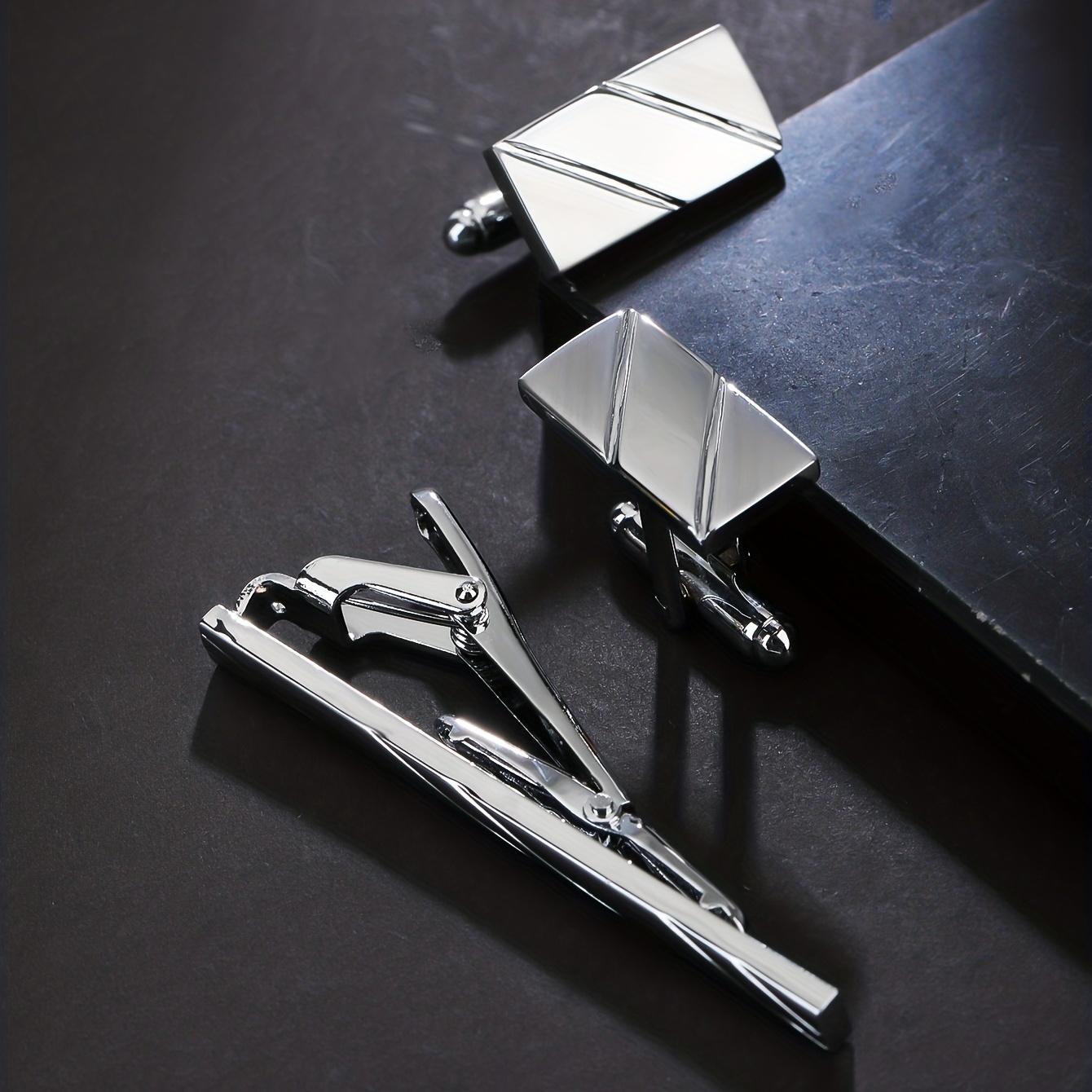 Men's Classic Tie Bar Clip Set