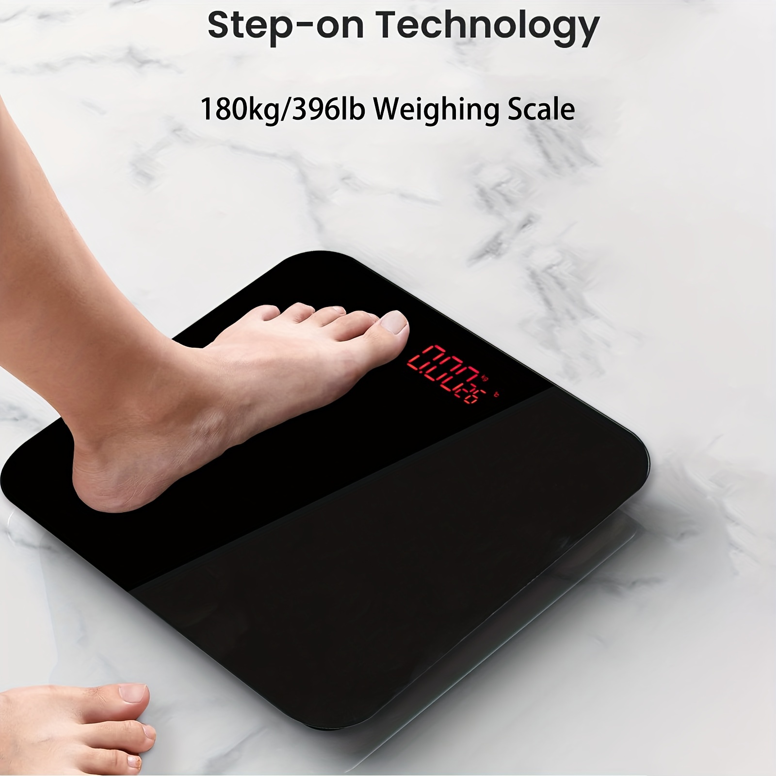 Digital Scale, Body Weight Bathroom Scale 396lb/180kg High
