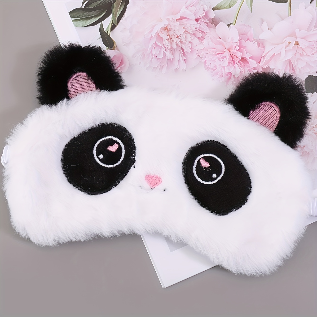 1 Pieza De Dibujos Animados Panda Sleep Shade Eye Cover, Tela De Felpa  Suave Parches Para Los Ojos, Máscara Para Dormir Con Embalaje Independiente  - Temu