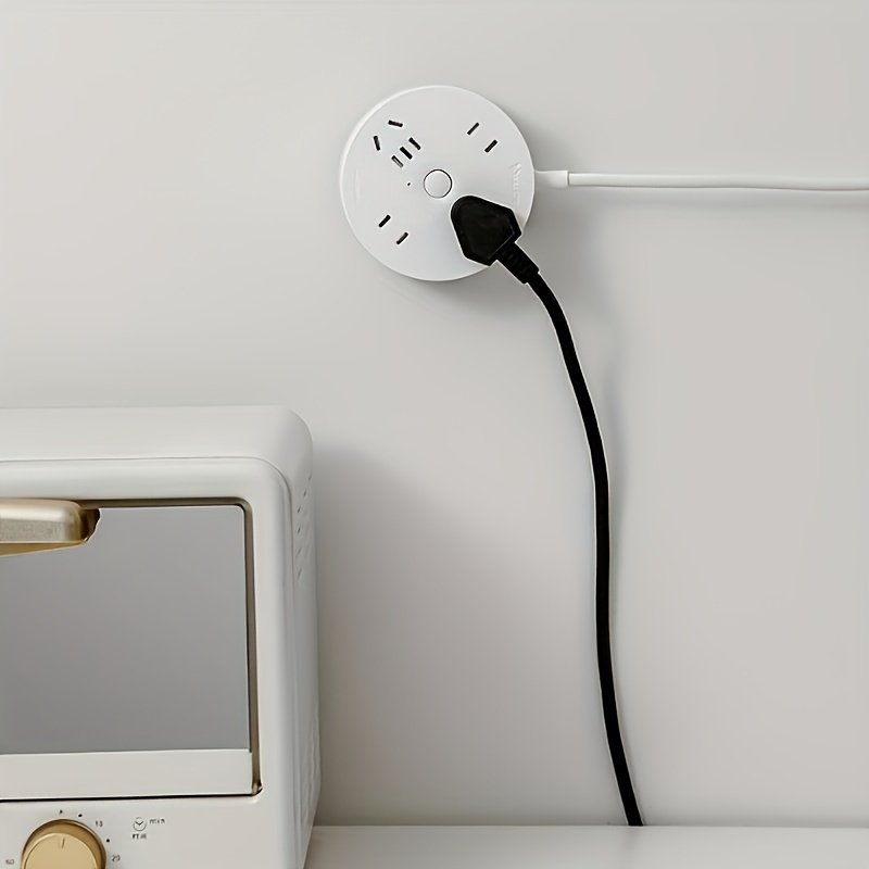 Socket Holder Plug Fixer Power Strip Holder Wall-Mounted Sticker