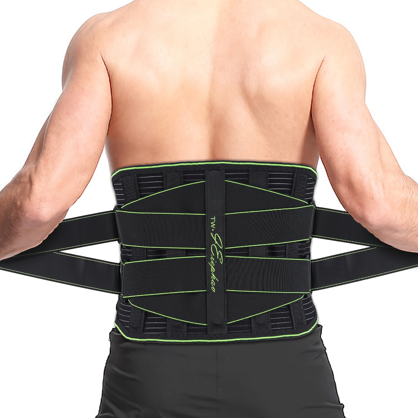 Man Lumbar Breathable Back Pain Belt Lumbar Sports Waist Orthopedic Spine  Corset