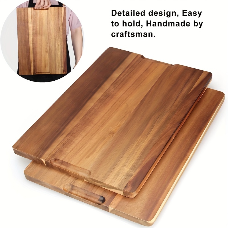 Wooden Cutting Boards For Kitchen - Bamboo Cutting Board Set, Chopping  Board Set - Wood Cutting Board Set With Holder - First Apartment Kitchen