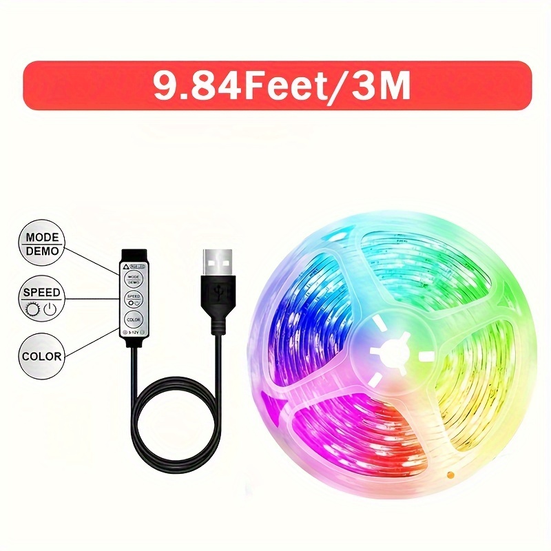 3M Bluetooth LED Stripes RGB LED Streifen USB