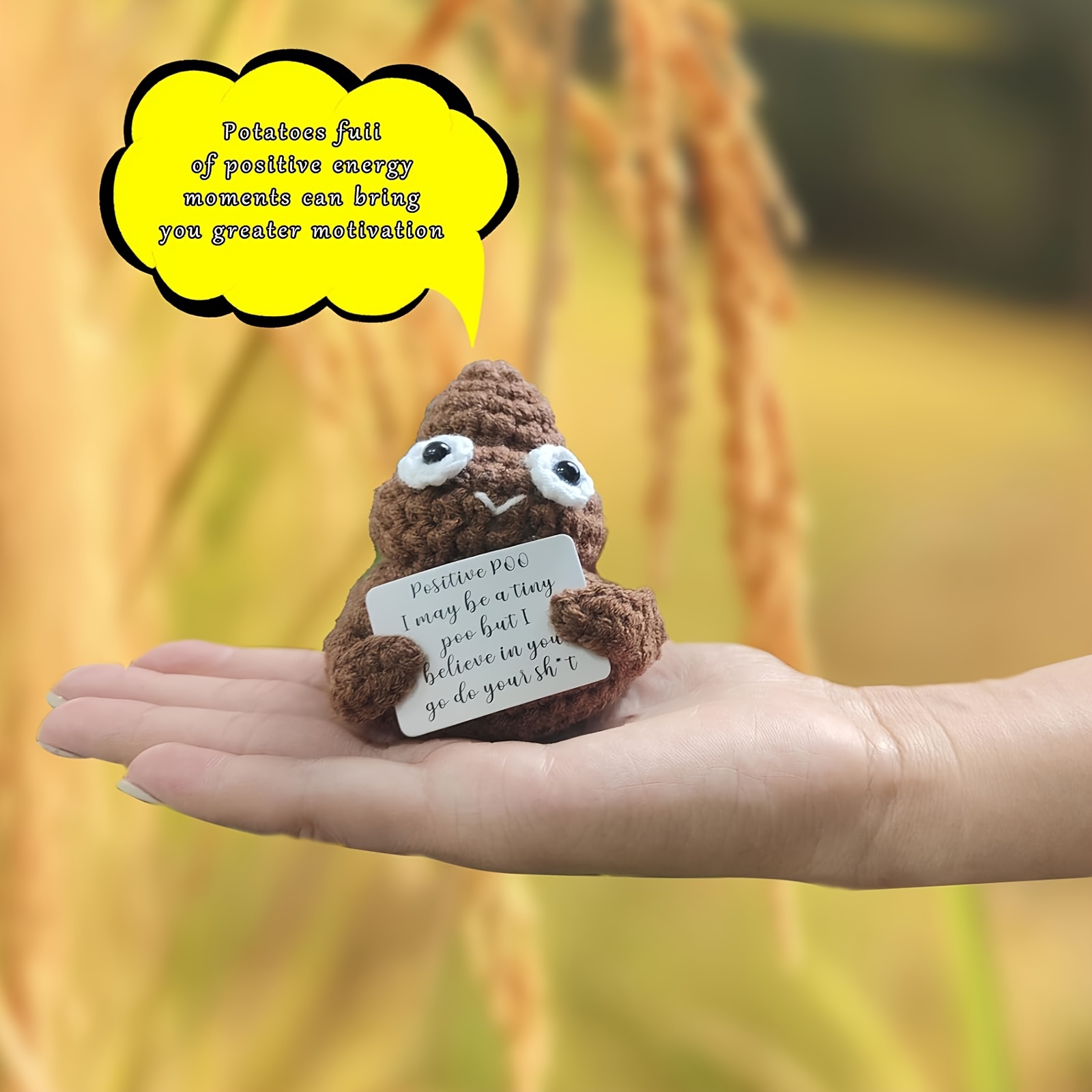 Positive Poo, Funny Gift for Friends. I may be a little poo, but I bel