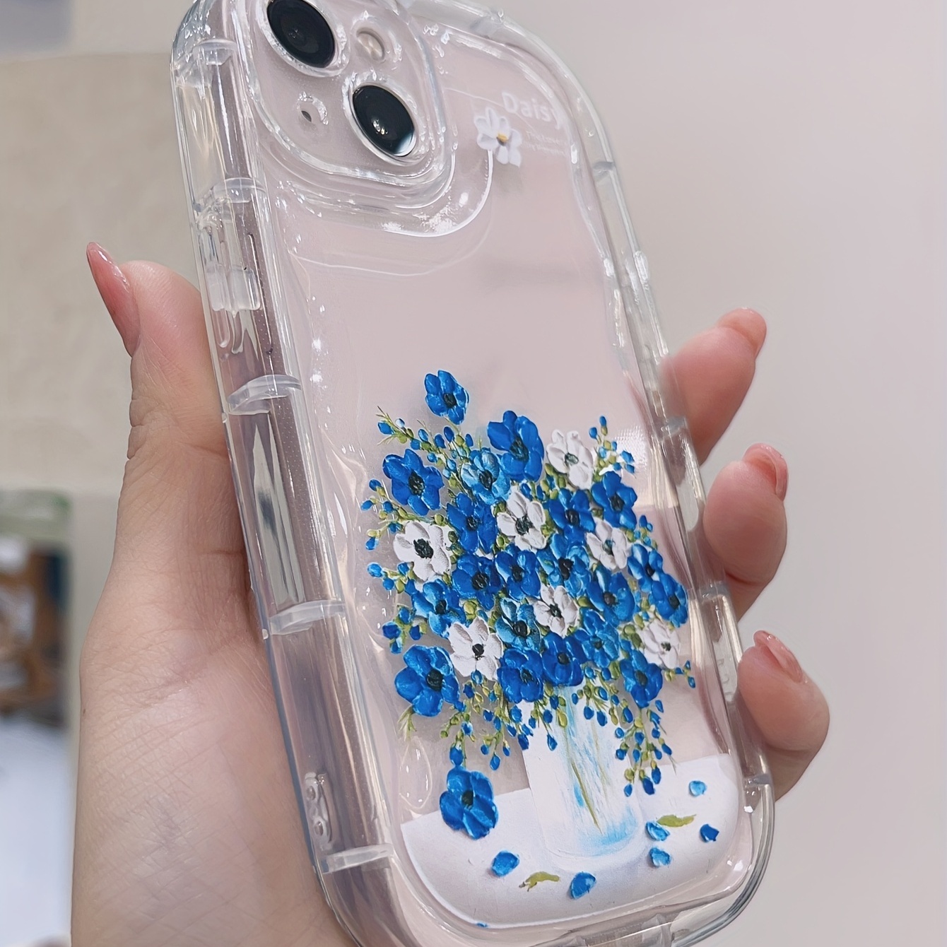 Funda Teléfono Patrón Popular Flores Pintura Óleo Motorola - Temu Mexico