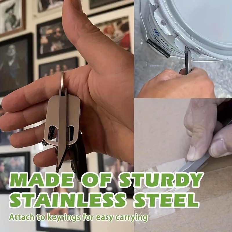 Stainless Steel Multi-function Keychain Self-defense Window