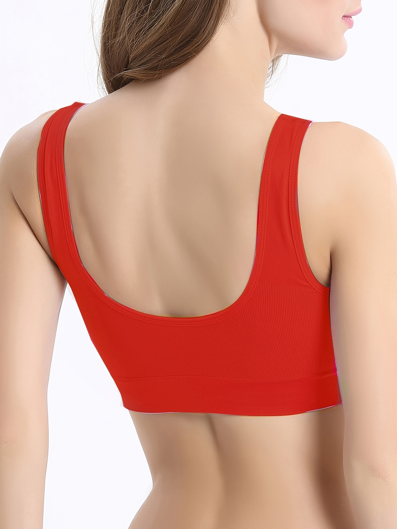 Small Pleats Wireless Vest Bralettes Comfy Backless Everyday - Temu