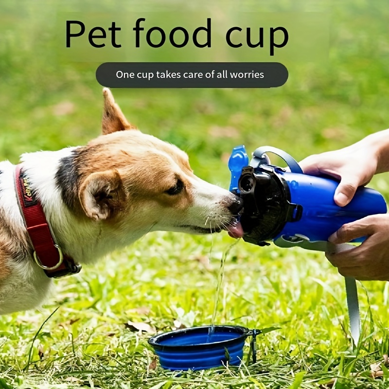 Dog Water Cup Multi-function Feeding Portable Water Cup Drinking