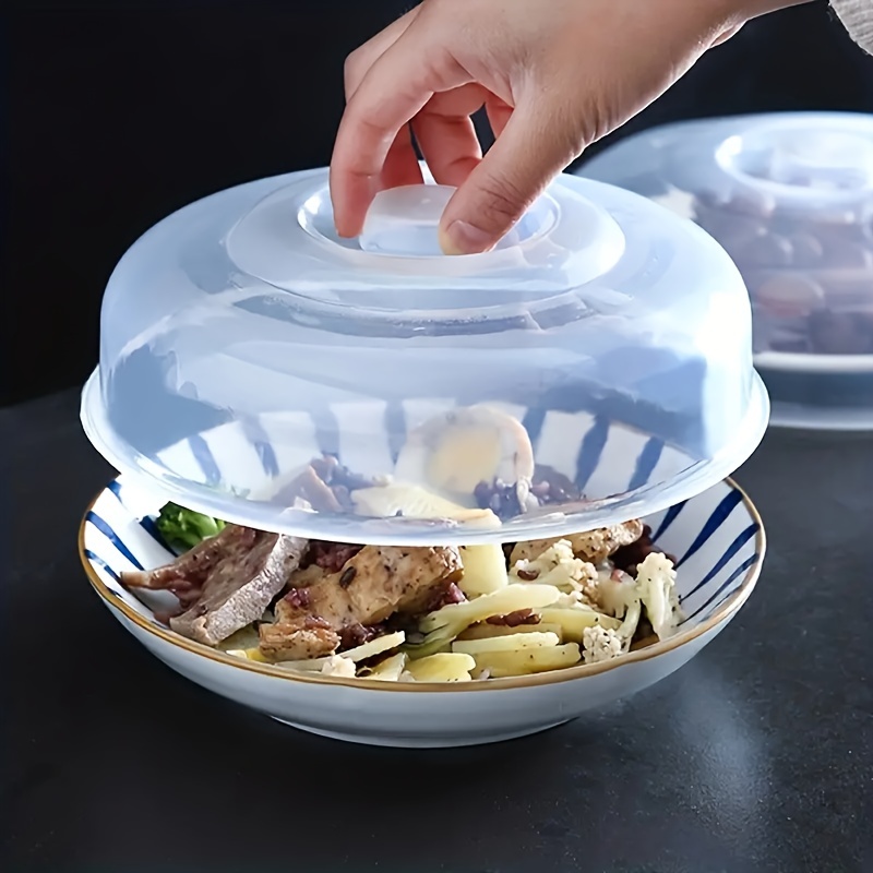 Clear Plastic Food Cover, Collapsible Microwave Splatter Cover, Splatter  Sheild, Refrigerator Round Bowl Cover, Anti-splash, Anti-oil Fresh-keeping  Cover, Bowl Cover, Vegetable Cover, Perforated And Collapsible Microwave  Cover And Colander - Temu United