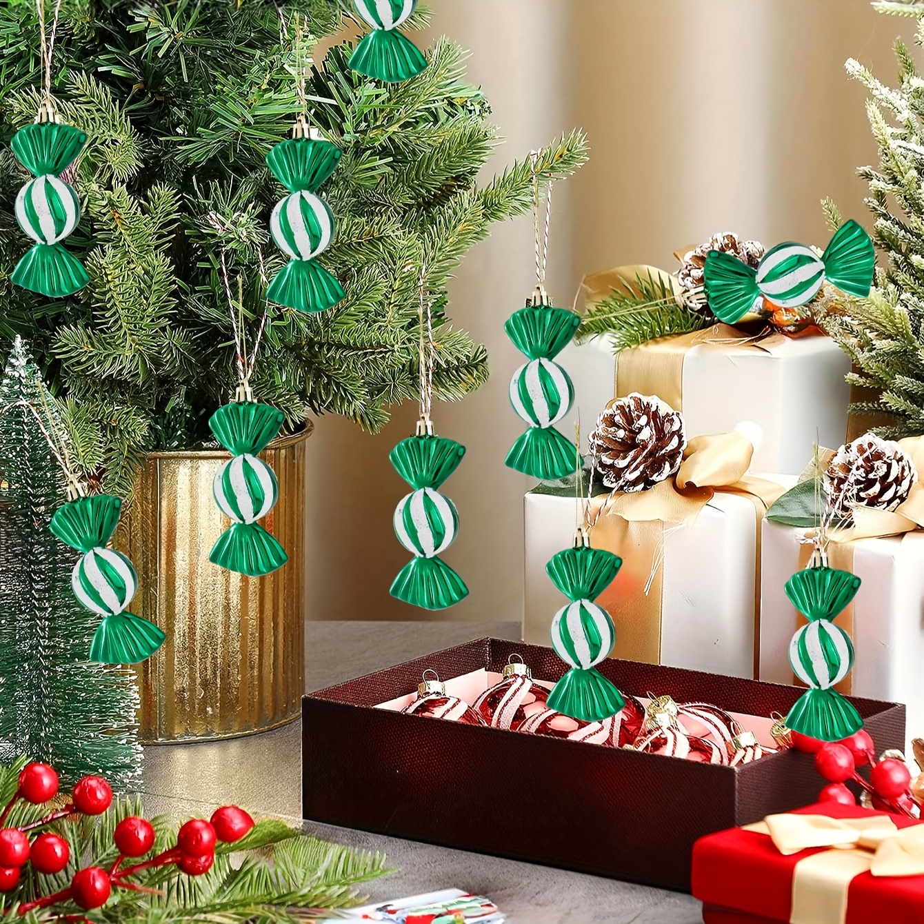  Stitch Holiday Christmas Ornament Set (Unique Shatterproof  Design) : Home & Kitchen
