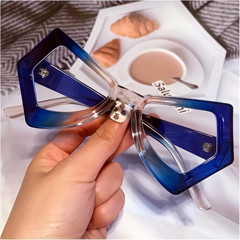 Unique Irregular Cat Eye Anti-blue Light Eyeglasses For Women