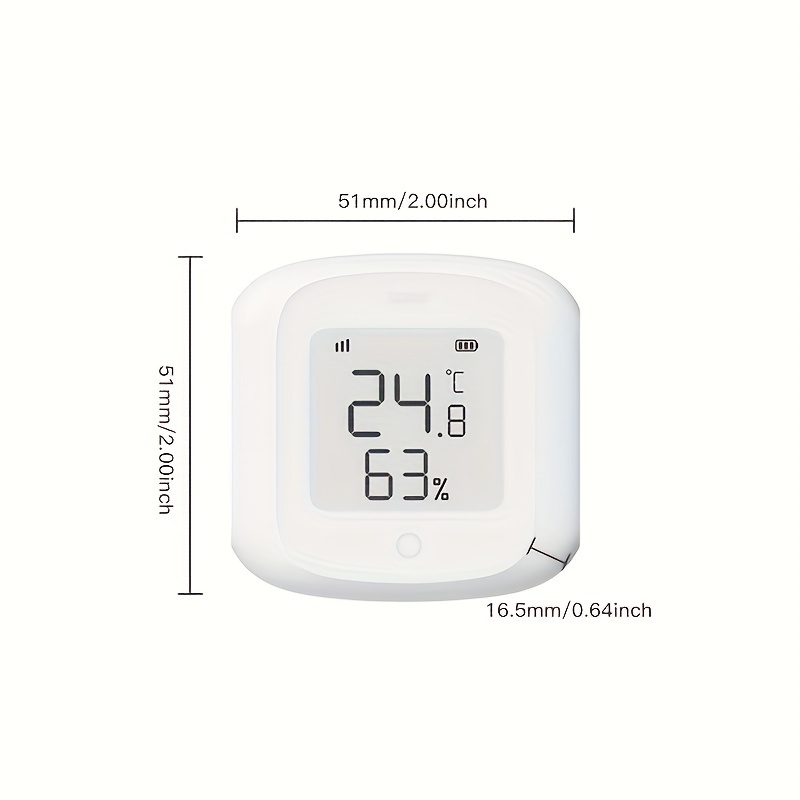 Tuya Smart WiFi Weather Station Indoor/Outdoor Intelligent Thermometer  Wireless Sensor Hygrometer LCD Digital Alarm Clock