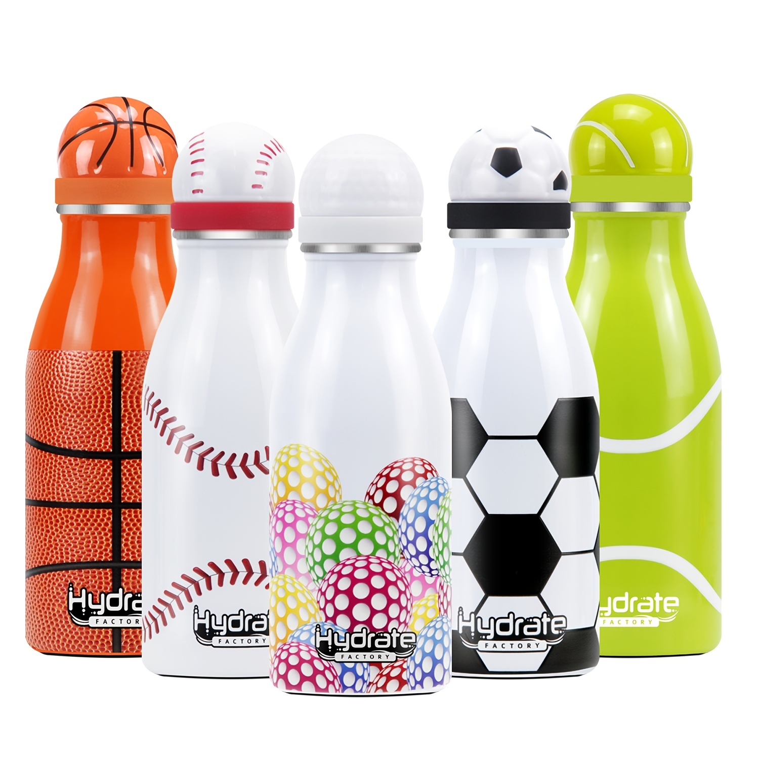 1pc Botella Agua Aislada Impresión Fútbol Taza Térmica Acero - Temu
