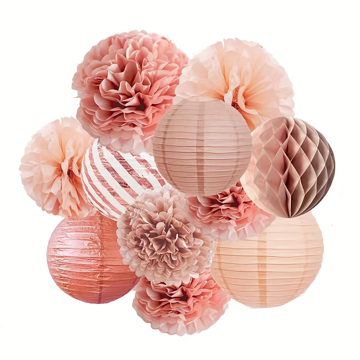 Flower shaped store paper lanterns