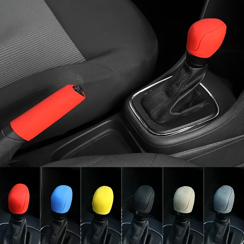 Kaufe 3-teilige Auto-Schaltknauf-Abdeckung, elastische  Silikon-Automatik-Schaltschutz-Abdeckung, rutschfeste Auto-Schaltknauf- Schaltknauf-Schutz für VW