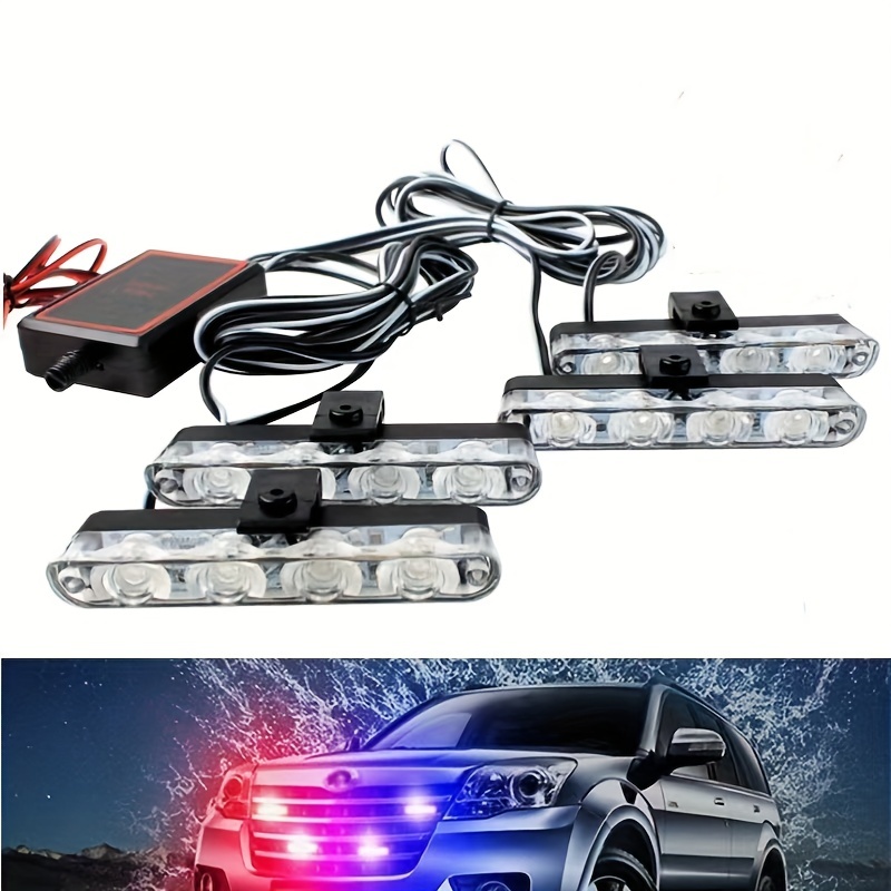 Car Flashing Light Emergency Vehicle Strobe Lights Front - Temu
