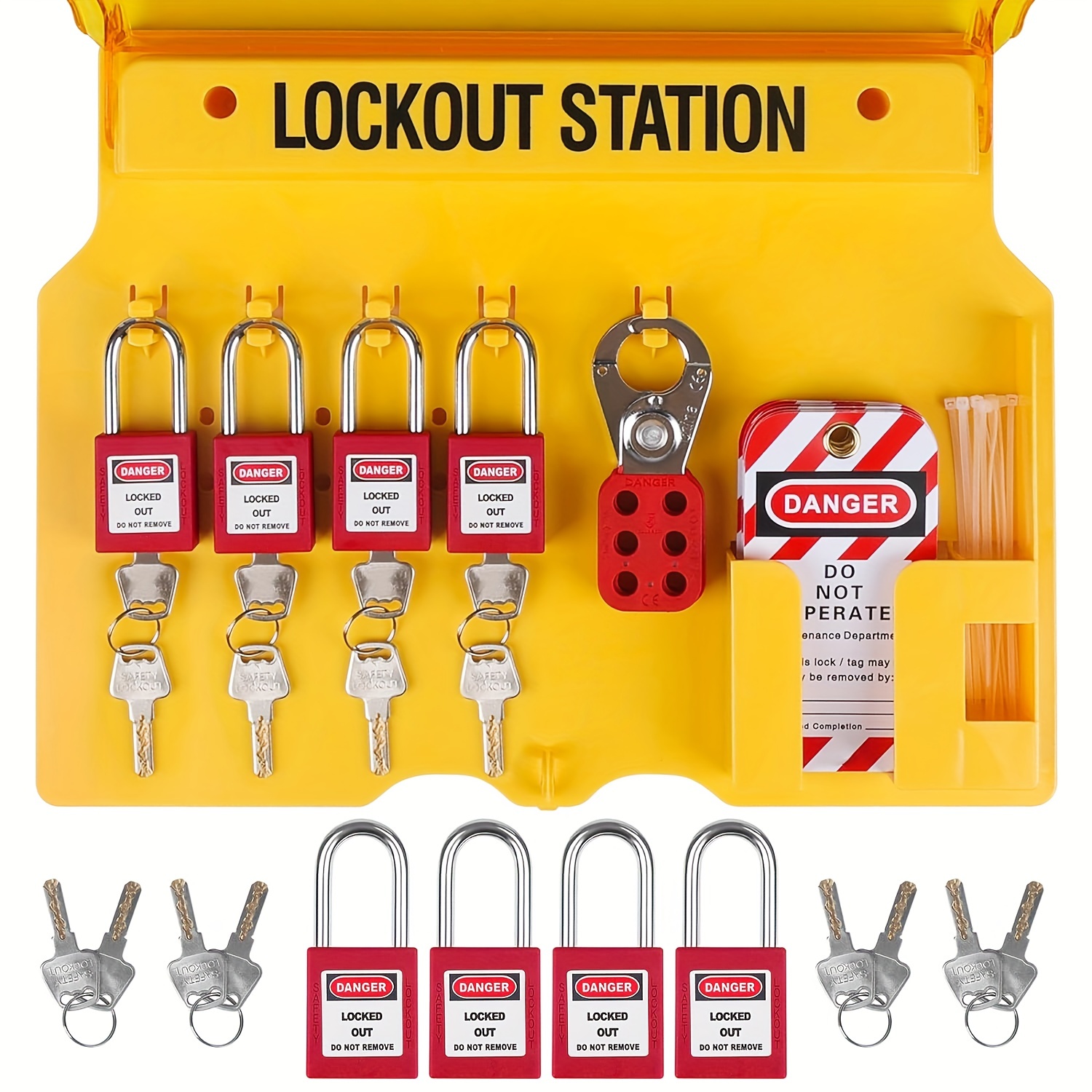 Electrical Lockout Tagout Kit – 1 Key Per Lock