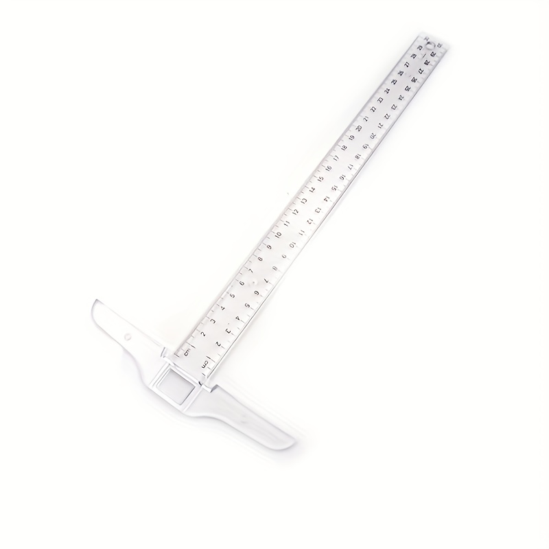 1 Piece T-Square Ruler T Square Ruler Plastic T-Ruler Double Side Measuring  T-Ruler for Art Framing and Drafting(12 Inch/ 30 cm, Transparent)