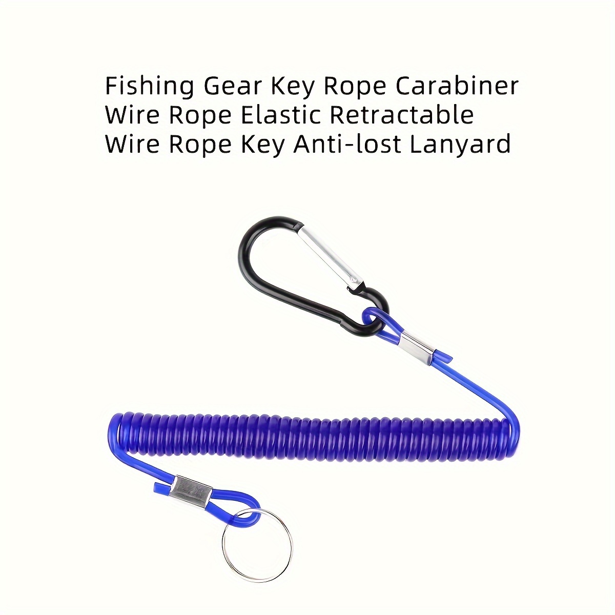 Spring Rope Strong Pull, Automatic Telescopic Large Fishing Rod, Anti-loss,  Anti-off-rope, Fishing Off-hand Wire Rope