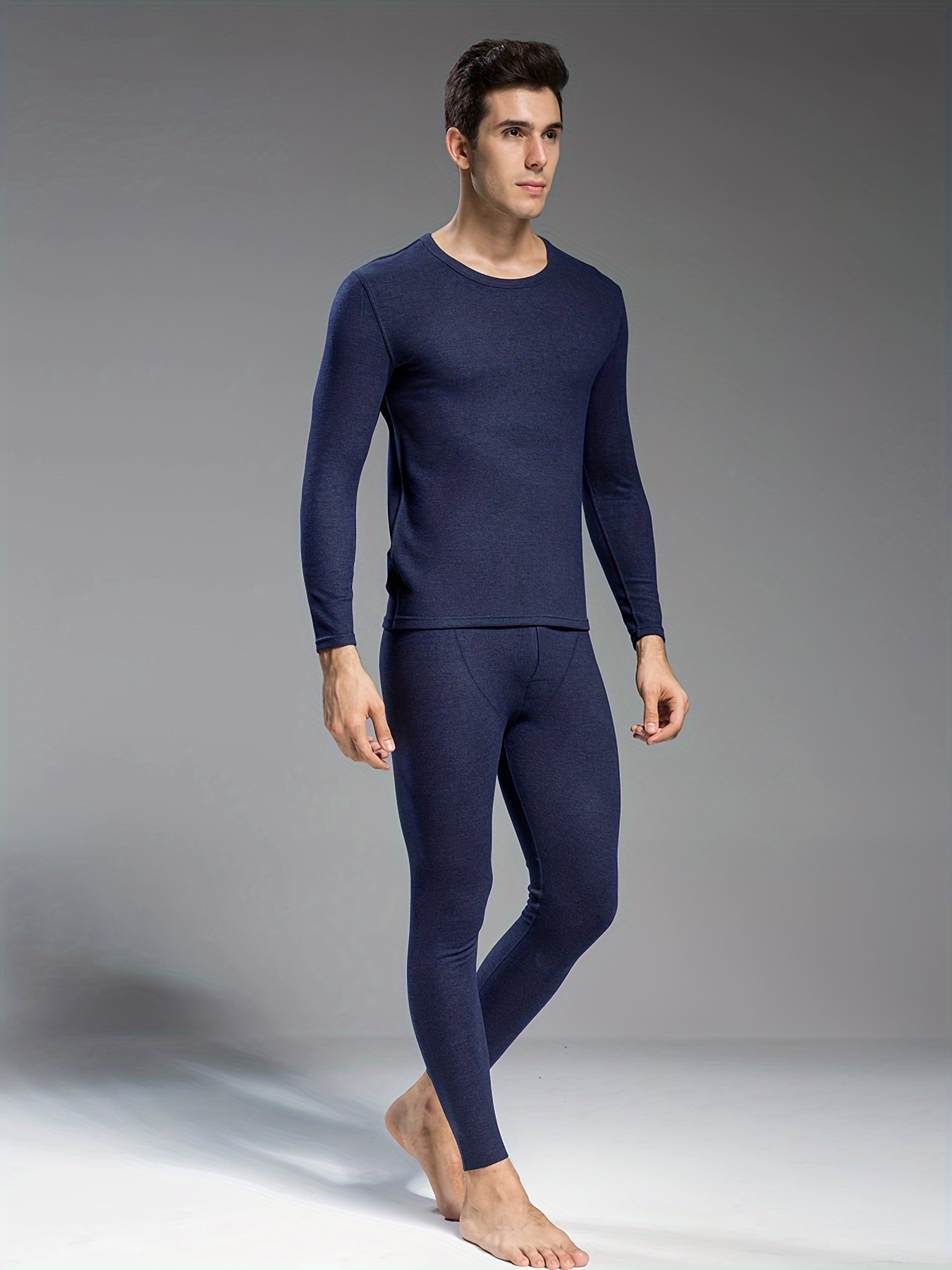 Men's Thermal Underwear Set Thickened Soft Fleece Cold proof - Temu