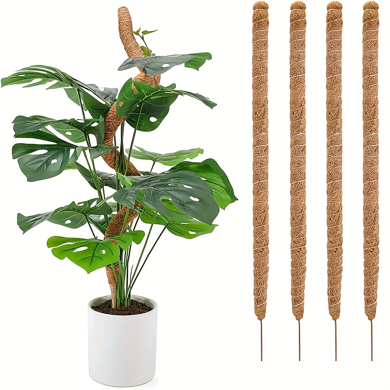 1 Pc, Support De Plante Mousse Poteau Fibre De Coco Piquets D'escalade  Extension Pliable Pour Intérieur Monstera Vert Aneth Vigne Plante Grimpante  Acc