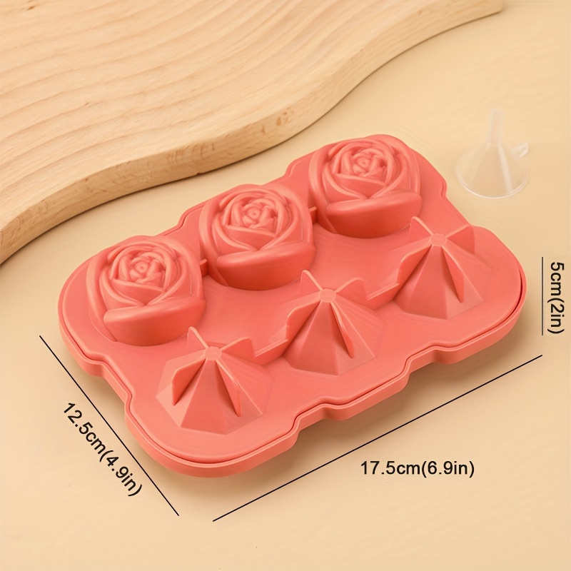 Heart Shaped Ice Cube Tray Flexible Food Grade Silicone Ice - Temu