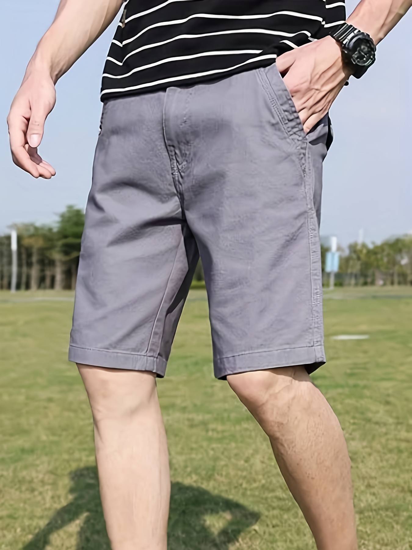 Lightweight hot sale khaki shorts