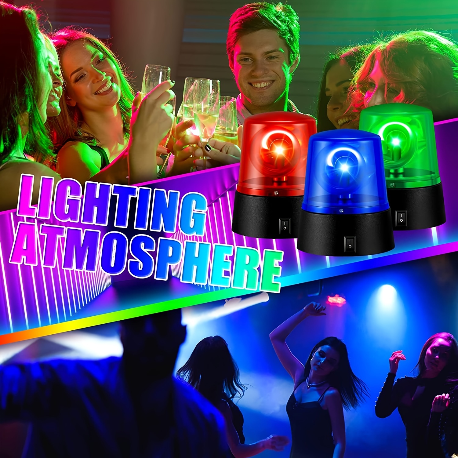 1pc LED-Blitzlicht, Bühnenlichter DJ-Beleuchtungsprojektor, Mini-Auto-Blitzton  Aktiviert Mit Fernbedienung Zum Tanzen Thanksgiving KTV Bar Geburtstag -  Temu Germany
